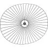 Ceiling Lamp - Pendant Lamp Pamela Design - 140cm - Vertical image 7