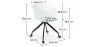 Office Chair with Armrests - Desk Chair with Castors - Guy - Joan image 7
