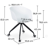 Buy Office Chair with Armrests - Desk Chair with Castors - Guy - Joan White 59885 - prices