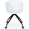 Buy Office Chair with Armrests - Desk Chair with Castors - Guy - Joan White 59885 - in the UK
