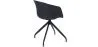 Upholstered Office Chair with Armrests - Black Design Desk Chair - Jodie - Joan image 7