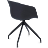 Buy Upholstered Office Chair with Armrests - Black Design Desk Chair - Jodie - Joan Black 59886 in the United Kingdom