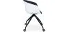 Office Chair with Armrests - Desk Chair with Castors - Black and White - Jodie image 7