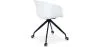 Office Chair with Armrests - Desk Chair with Castors - Black and White - Jodie image 7