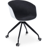 Buy Office Chair with Armrests - Desk Chair with Castors - Black and White - Jodie Dark grey 59887 - prices