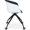 Buy Office Chair with Armrests - Desk Chair with Castors - Black and White - Jodie Dark grey 59887 at Privatefloor