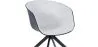 Upholstered Office Chair with Armrests - Desk Chair with Castors - Black and White - Jodie image 7