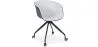 Upholstered Office Chair with Armrests - Desk Chair with Castors - Black and White - Jodie image 7