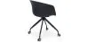 Upholstered Office Chair with Armrests - Desk Chair with Castors - Black and White - Jodie image 7