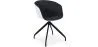 Upholstered Office Chair with Armrests - Black and White Desk Chair - Jodie image 7