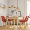 Fabric Upholstered Dining Chair - Scandinavian Style - Denisse image 7