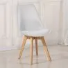 Fabric Upholstered Dining Chair - Scandinavian Style - Denisse image 7
