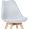 Fabric Upholstered Dining Chair - Scandinavian Style - Denisse image 7