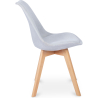 Buy Fabric Upholstered Dining Chair - Scandinavian Style - Denisse Light grey 59892 at Privatefloor