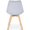 Buy Fabric Upholstered Dining Chair - Scandinavian Style - Denisse Light grey 59892 home delivery