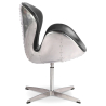 Buy 
Armchair with Armrests - Aviator Style - Upholstered in Leather - Via Black 25626 at Privatefloor