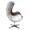 Armchair with Armrests - Aviator Style - Leather and Metal - Cocoon image 7