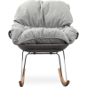 Buy Padded Rocking Chair - Scandinavian Design - Ruma Grey 59895 - in the UK