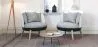 
Round Armchair - Upholstered in Linen - Scandinavian Design - Bella image 7