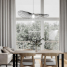 Buy Ceiling Lamp - Pendant Lamp Pamela Design - 80cm - Vertical Black 59903 - in the UK