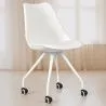 Office Chair with Wheels - White Desk Chair - Canva image 7