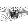 Ceiling Lamp - Pendant Lamp Pamela Design - 100cm - Vertical image 7