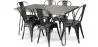 Pack Dining Table - Industrial Design 150cm + Pack of 6 Dining Chairs - Industrial Design - Hairpin Stylix image 7