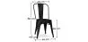 Pack Dining Table - Industrial Design 150cm + Pack of 6 Dining Chairs - Industrial Design - Hairpin Stylix image 7