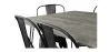 Pack Dining Table - Industrial Design 150cm + Pack of 6 Dining Chairs - Industrial Design - Hairpin Stylix image 7