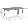Pack Dining Table - Industrial Design 150cm + Pack of 6 Dining Chairs - Industrial Design - Hairpin Stylix image 7