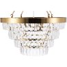 Buy Chandelier Hanging Lamp Vintage Style Crystal and Metal - Loraine Gold 59929 home delivery