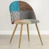 Dining Chair - Upholstered in Patchwork - Scandinavian Style - Patty image 7