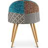 Buy Dining Chair - Upholstered in Patchwork - Scandinavian Style - Patty Multicolour 59933 home delivery