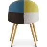 Dining Chair - Upholstered in Patchwork - Scandinavian Style - Simona image 7