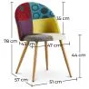 Dining Chair - Upholstered in Patchwork - Scandinavian Style - Ray image 7