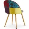 Dining Chair - Upholstered in Patchwork - Scandinavian Style - Ray image 7