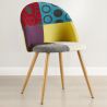 Dining Chair - Upholstered in Patchwork - Scandinavian Style - Ray image 7
