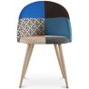 Dining Chair - Upholstered in Patchwork - Scandinavian Style - Evelyne image 7