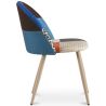 Dining Chair - Upholstered in Patchwork - Scandinavian Style - Evelyne image 7