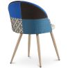 Dining Chair - Upholstered in Patchwork - Scandinavian Style - Evelyne image 7