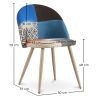 Dining Chair - Upholstered in Patchwork - Scandinavian Style - Evelyne image 7