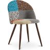 Dining Chair - Upholstered in Patchwork - Scandinavian Style - Patty image 7