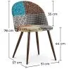 Dining Chair - Upholstered in Patchwork - Scandinavian Style - Patty image 7