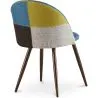 Dining Chair - Upholstered in Patchwork - Scandinavian Style - Simona image 7