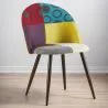 Dining Chair - Upholstered in Patchwork - Scandinavian Style - Ray image 7
