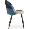 Dining Chair - Upholstered in Patchwork - Scandinavian Style - Pixi image 7