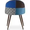 Dining Chair - Upholstered in Patchwork - Scandinavian Style - Pixi image 7