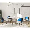 Dining Chair - Upholstered in Patchwork - Scandinavian Style - Pixi image 7