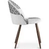 Dining Chair - Upholstered in Black and White Patchwork - Evelyne image 7