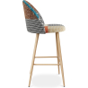 Buy Patchwork Upholstered Stool - Scandinavian Style - Evelyne  Multicolour 59943 at Privatefloor
